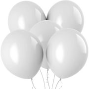 Prextex White Jumbo Balloons - 30 Extra Large 18 Inch for Wedding, Baby Shower, Birthday Party Decoration - Strong Latex Round Balloons - Helium Quality