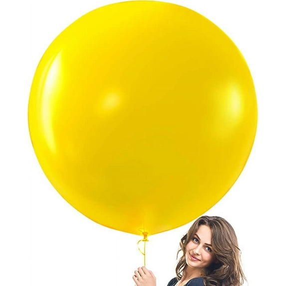 Prextex Yellow Giant Balloons | 8 Jumbo 36 Inch Yellow Balloons | Wedding, Birthday Party and Event Decoration