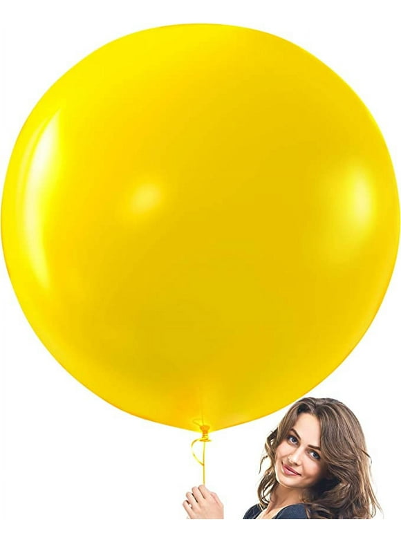 Prextex Yellow Giant Balloons | 8 Jumbo 36 Inch Yellow Balloons | Wedding, Birthday Party and Event Decoration