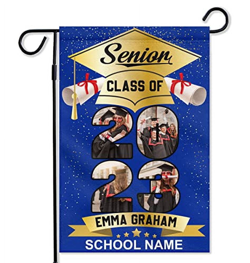 Prezz 2024 Graduation Garden Flag Personalized Premium 2024 Gifts Boys ...