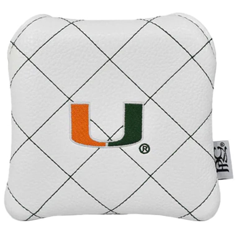 Prg Americas Golf NCAA Quilt Stitch Mallet Miami Hurricanes Headcover New