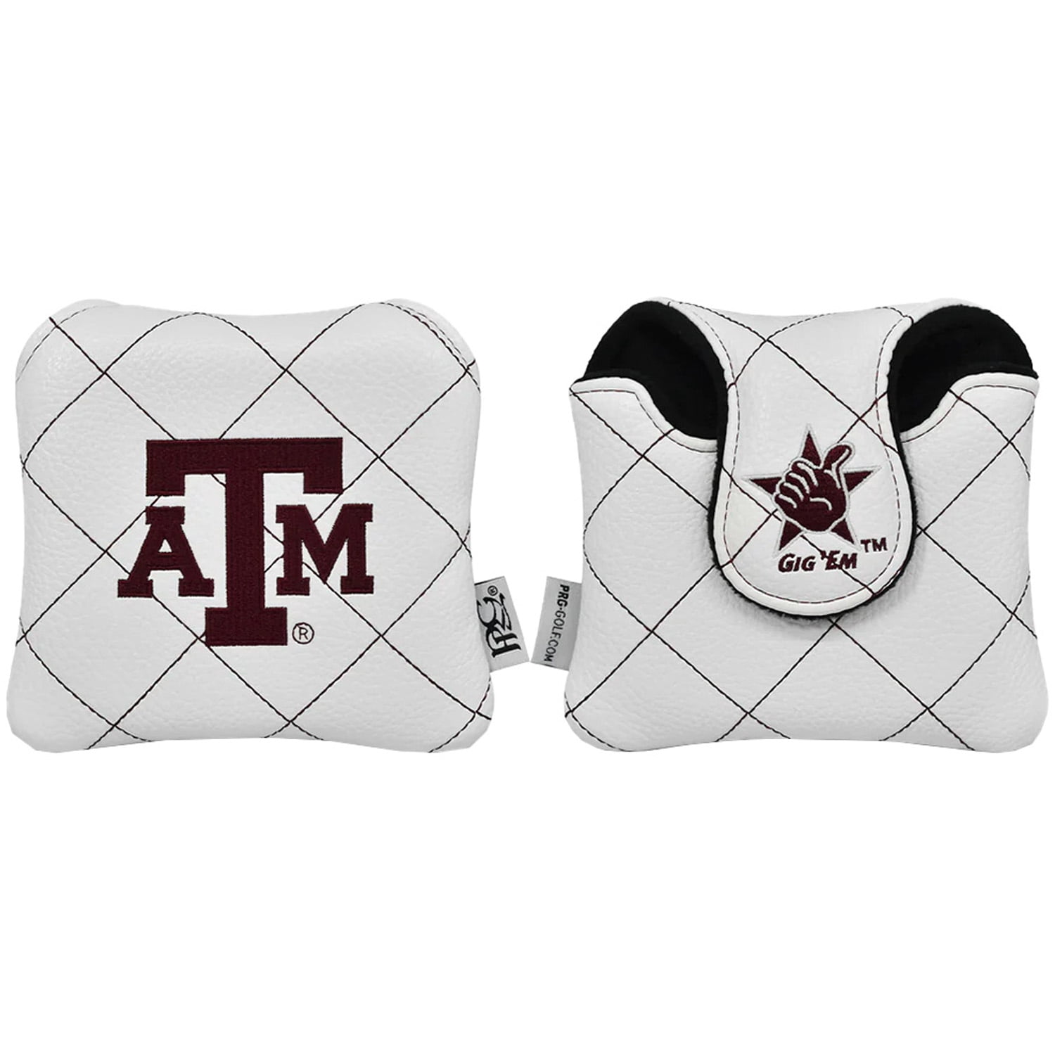 Prg Americas Golf NCAA Quilt Stitch Mallet Texas AM Aggies Headcover New