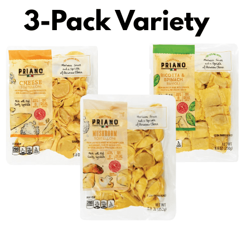 Priano 3-Pack Variety Tortelloni & Ravioli Pasta