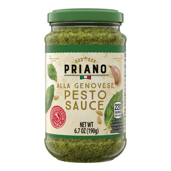 Priano Genovese Pesto Sauce, 6.7 oz - Pack of 2