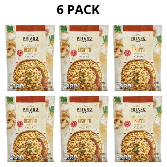 Priano Mushroom Risotto, 6 oz - 6 PACK