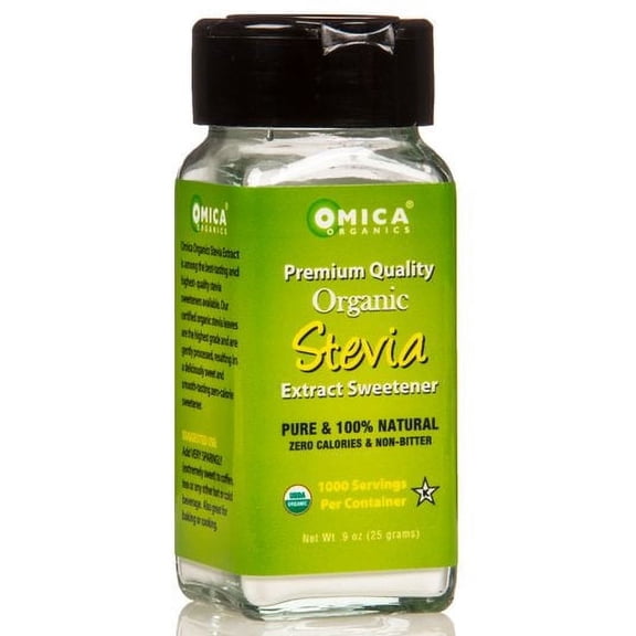 (Price/1.2 oz)Omica Organics Stevia Extract Sweetener Powder, Organic