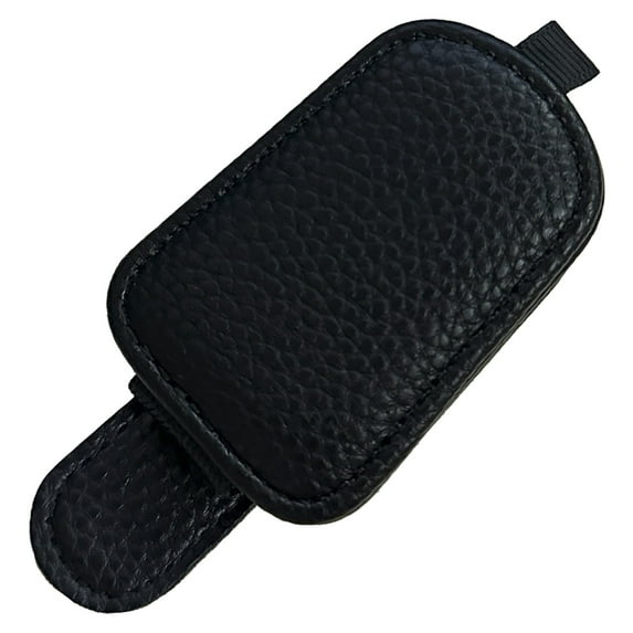 (Price/1 unit)MUKA Sunglasses Holder for Car Sun Visor Eyeglasses Holder and Ticket Card Clip for Car Visor Accessories, Magnetic-Black