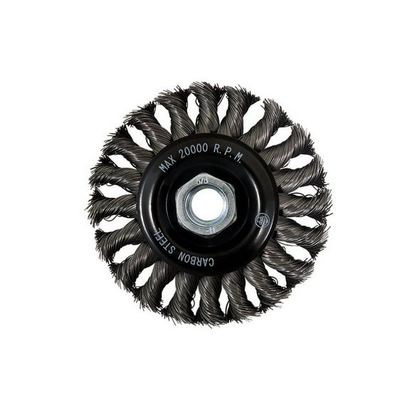 (Price/10/Box)Sand Star SS4WK625 4 X .020 X 5/8-11 Carbon Steel Regular Twist Wire Brush (5/Box)
