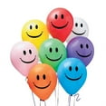 thumbnail image 1 of (Price/100 /Bag)Qualatex 11" Smile Balloons, Assorted Colors, 1 of 2