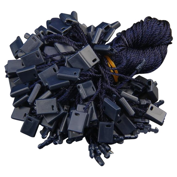 (Price/1000 Pcs)1000 Pcs Hang Tag String 7" Clothing Hanging Rope snap Lock Pin Loop Fastener Hook Ties-Dark Blue