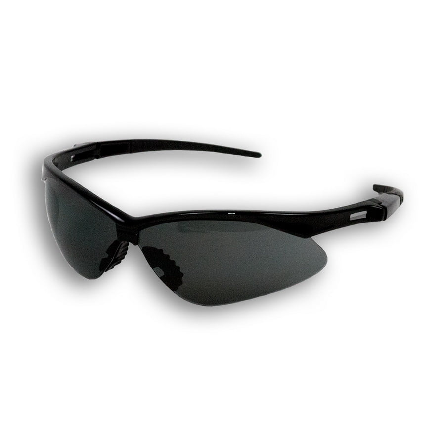 (Price/12/Pack)Armour Guard AG22475 Smoke/Black Frame Fog Free Safety Glasses