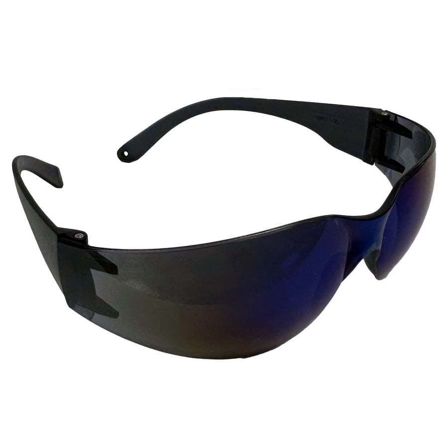(Price/12/Pack)Armour Guard AG469M Light Armour Blue Mirror Wrap Around Safety Glasses