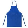 thumbnail image 1 of (Price/2 PCS) Opromo Colorful Cotton Canvas Kids Aprons with Pocket, Artist Apron & Chef Apron (S-XXL)-Blue-L, 1 of 7