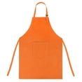 thumbnail image 1 of (Price/2 PCS) Opromo Colorful Cotton Canvas Kids Aprons with Pocket, Artist Apron & Chef Apron (S-XXL)-Orange-M, 1 of 7