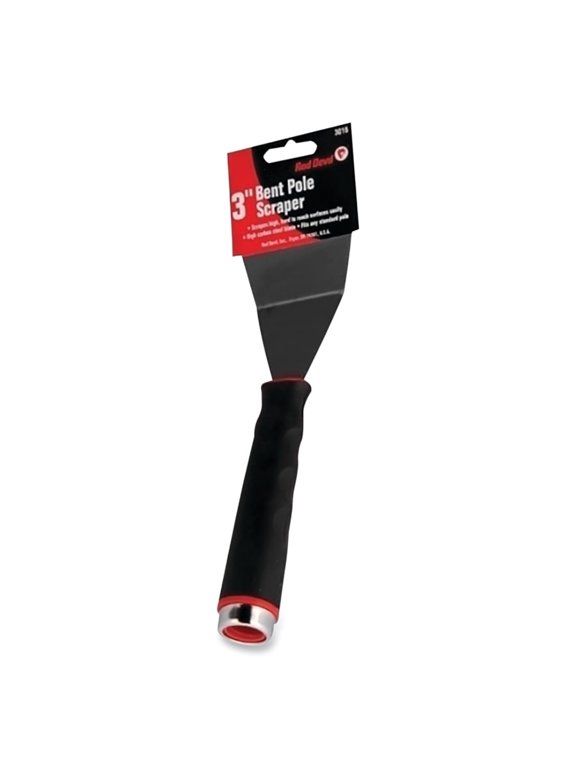 (Price/6 EA)Red Devil 630-3016 3" Bent Pale Scraperthreaded Handle
