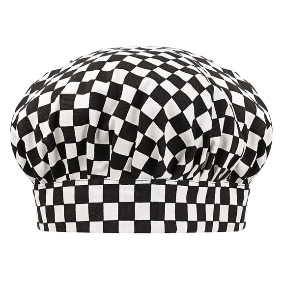 (Price/6 Pcs) TOPTIE Child's Cotton Canvas Adjustable Chef Hat-Shepherd Check-S