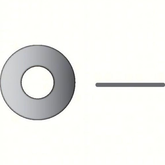 (Price/BG)Seachoice SC31394 Flat Washer, #8, .032" Thick, OD 3/8"