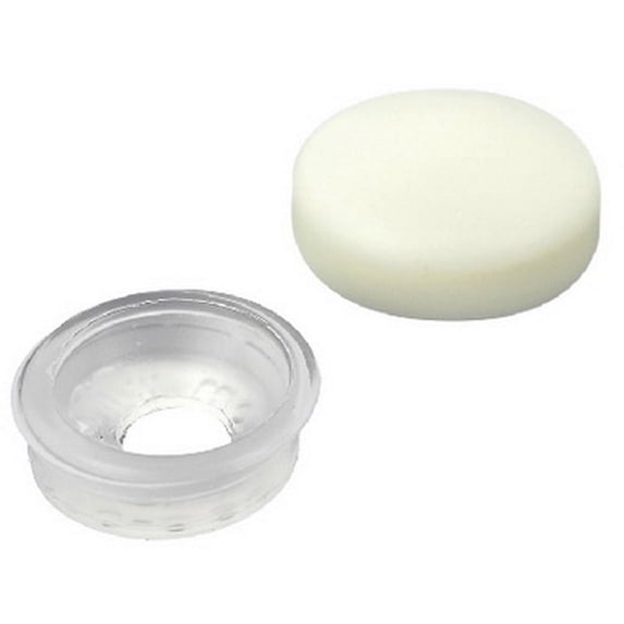(Price/BG)Seachoice Screw Caps, Cream, Fits #6 & #8, MP9705SC
