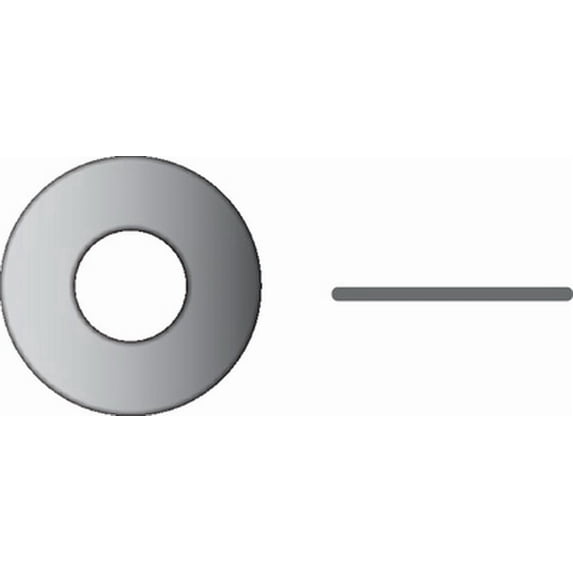 (Price/BG)Seachoice Stainless Steel Flat Washer, #8, MP31394SC