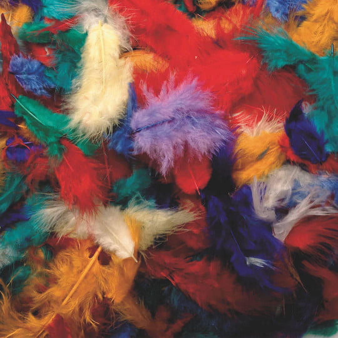 (Price/Bag)S&S Worldwide Assorted Mini Fluff Feathers