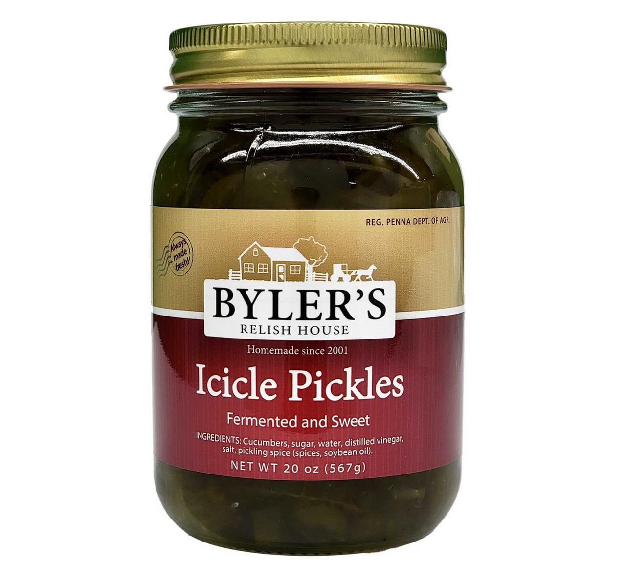 (Price/CASE)Byler's Relish House Icicle Pickles 12/16oz, 447714 ...
