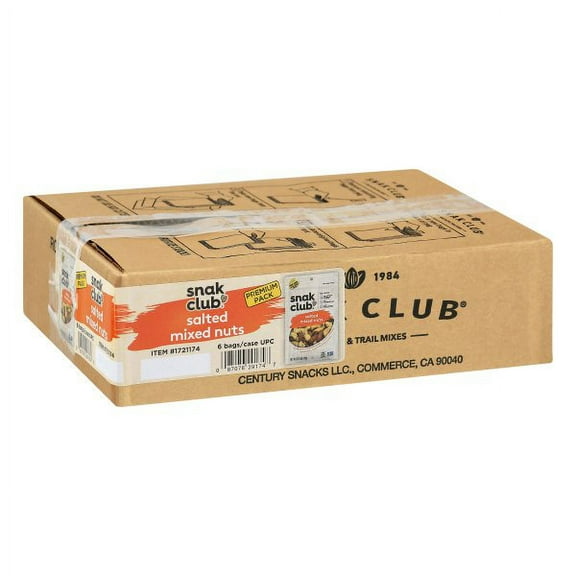 (Price/CASE)Century Snacks Premium Pack Salted Mixed Nuts 2.75 Ounce - 6 Per Case