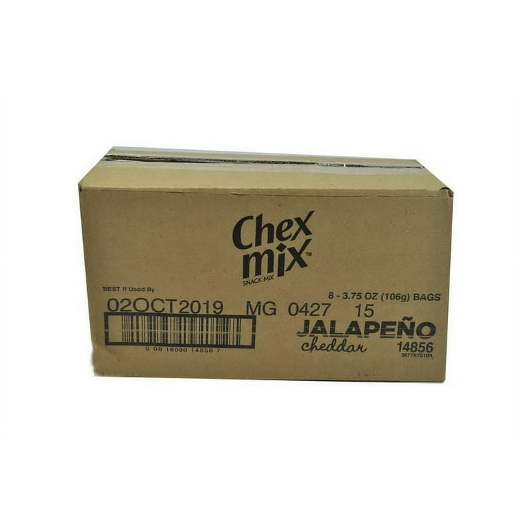 Chex Mix Jalapeno Cheddar Snack, 3.75 oz, 8Ct per Case