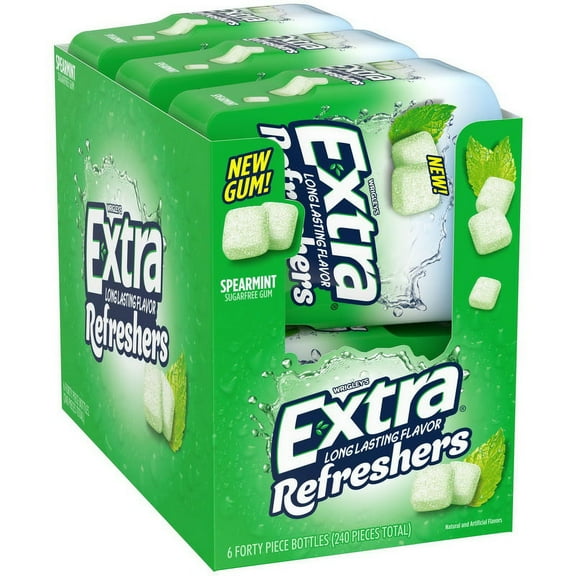 (Price/CASE)Extra Refreshers Spearmint 6 Count 4 Per Case