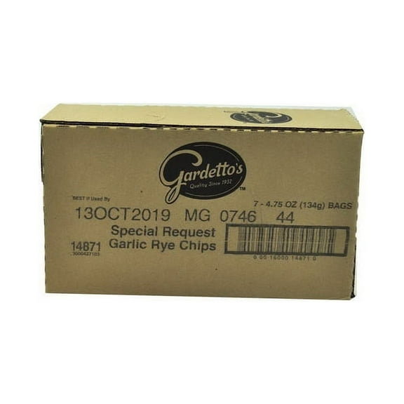 (Price/CASE)Gardetto's 16000-14871 Gardetto's(R) 4.75 oz Rye Chips Roasted Garlic 7 Ct