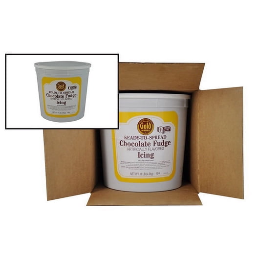 (Price/CASE)Gold Medal Ready-To-Spread Chocolate Fudge Icing 11 Pounds Per Tub - 2 Per Case