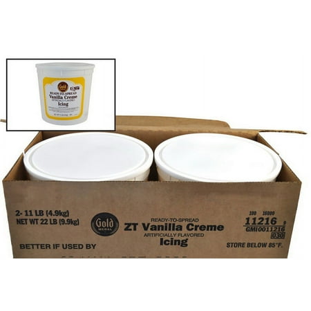 (Price/CASE)Gold Medal Ready-To-Spread Vanilla Creme Icing 11 Pounds Per Tub - 2 Per Case