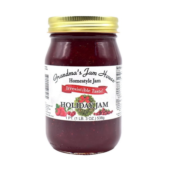 (Price/CASE)Grandma's Jam House Homestyle Holiday Jam 12/16oz, 570322