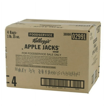 (Price/CASE)Kellogg'S Apple Jacks Cereal 31 Ounce Bag - 4 Per Case