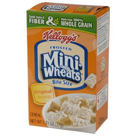 (Price/CASE)Kellogg'S Mini Wheats Frosted Whole Grain Bite Size Cereal 1.3 Ounces Per Box - 70 Per Case