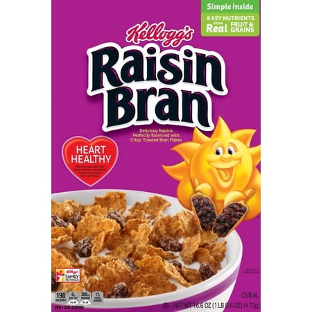 (Price/CASE)Kellogg'S Raisin Bran Cereal 16.6 Ounces Per Box - 10 Per Case