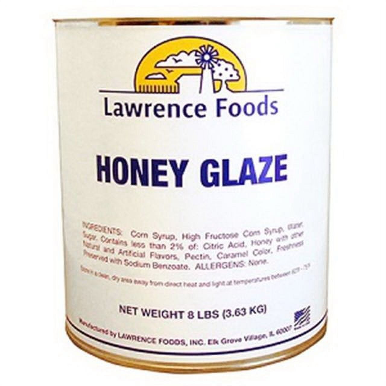 (Price/CASE)Lawrence Foods Honey Glaze #10 Can - 6 Per Case