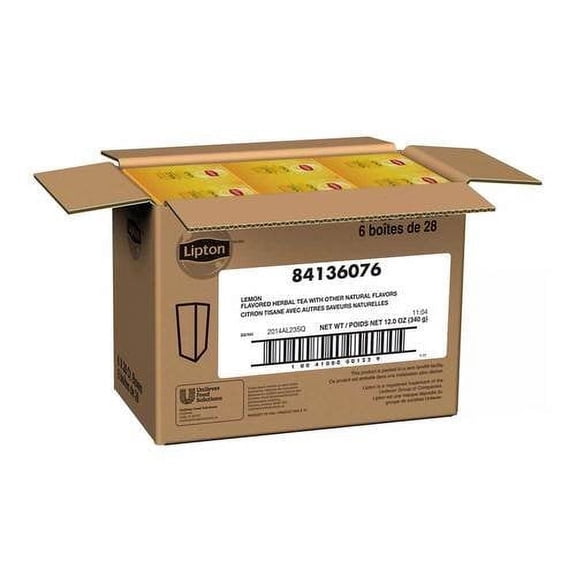 Lipton Hot Lemontea Bags Caffeine-Free 28 Count