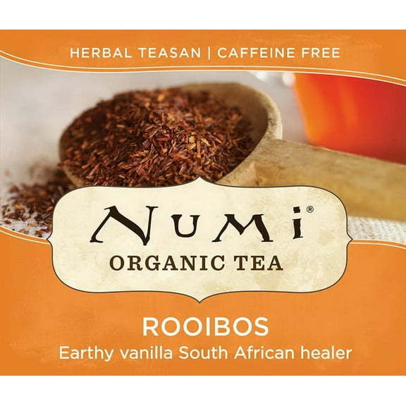 (Price/CASE)Numi Organic Tea 30102 Rooibos Herbal Tea 1-100 Count