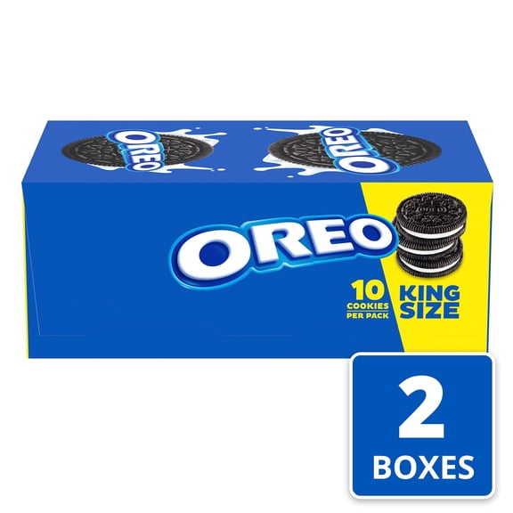 (Price/CASE)Oreo King Size Cookies 10 Cookies Per Pack - 10 Per Box - 2 Packs Per Case
