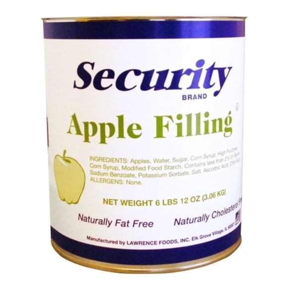 (Price/CASE)Security Fat Free Apple Filling Can 108 Ounces - 6 Per Case