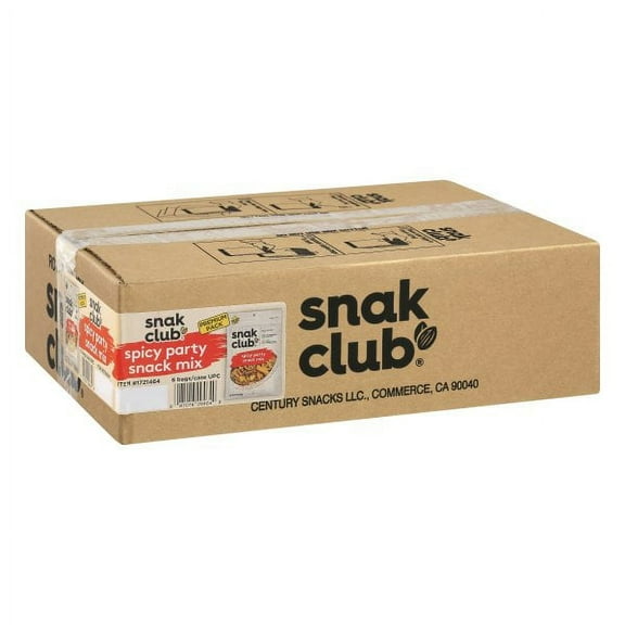 (Price/CASE)Snak Club 1721464 Century Snacks Spicy Party Mix 6.75 ounce - 6 Per Case