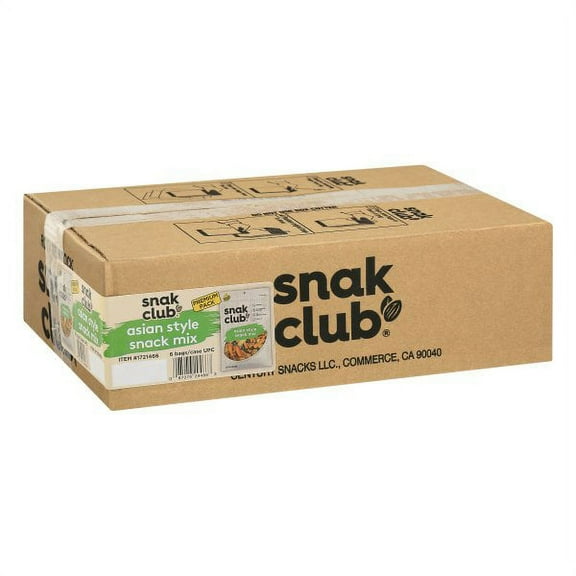 (Price/CASE)Snak Club 1721466 Century Snacks Asian Style Snack Mix 6.75 ounce - 6 Per Case