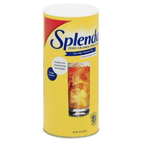 Splenda No Calorie Sweetener Canister, 16 Ounce -- 12 per case.