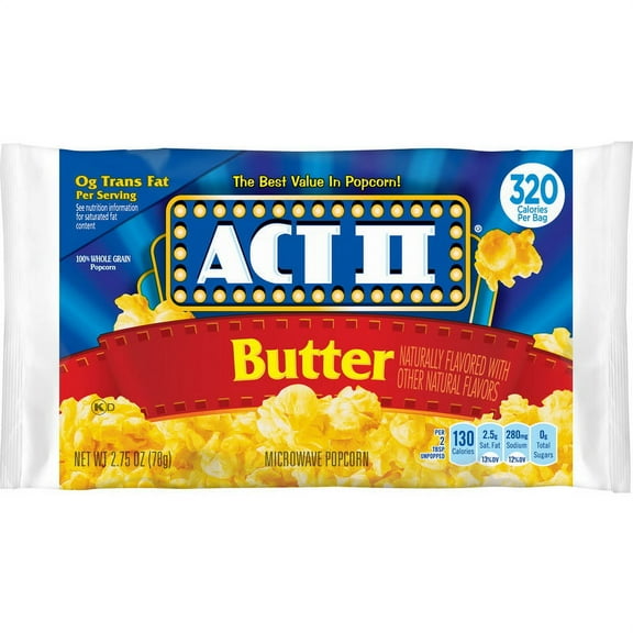 (Price/Case)Act Ii Microwave Popcorn Tray Butter 4-18-2.75 Ounce
