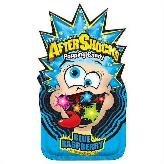 (Price/Case)Aftershocks Popping Candy Blue Raspberry, 0.33 Ounces, 8 per case