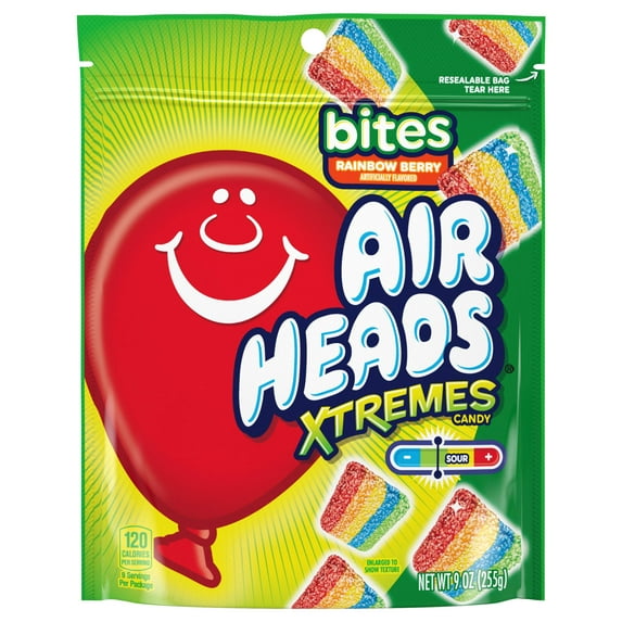 (Price/Case)Airheads Rainbow Berry Xtremes Bites, 9 Ounces, 12 per case