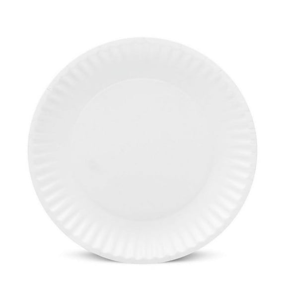 (Price/Case)Ajm 9 Inch White Uncoated Paper Plate, 1000 Count, 1 per case
