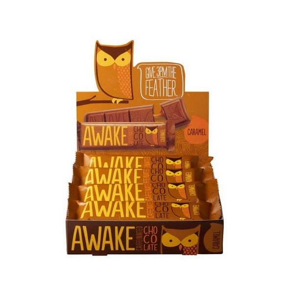 (Price/Case)Awake Chocolate Chocolate Bar Caramel, 1.55 Ounces, 6 per case