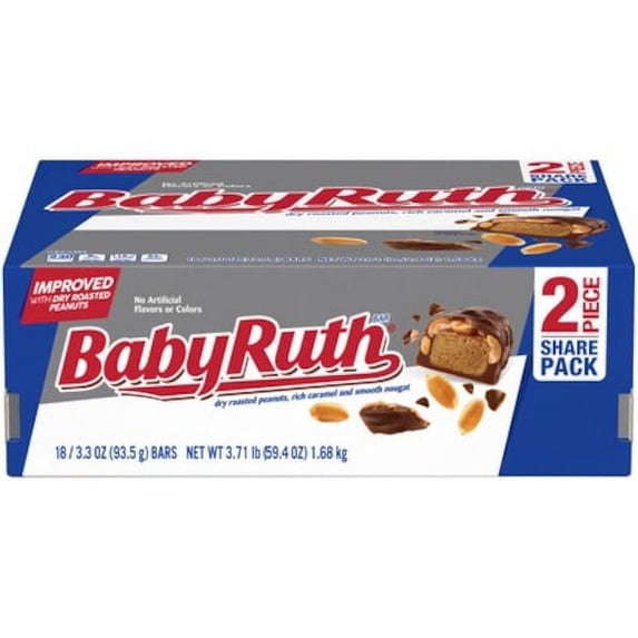(Price/Case)Baby Ruth Chocolate Bar, 3.3 Ounce, 8 per case