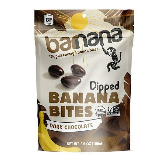 (Price/Case)Barnana Chocolate Banana Bites, 3.5 Ounces, 6 per case